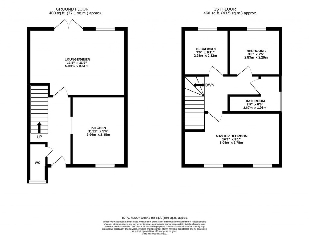 Floorplans For Finedon Street, Burton Latimer