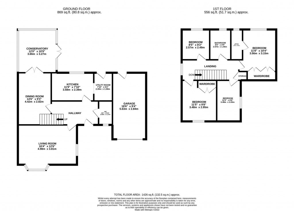 Floorplans For Larkwood Close, Kettering