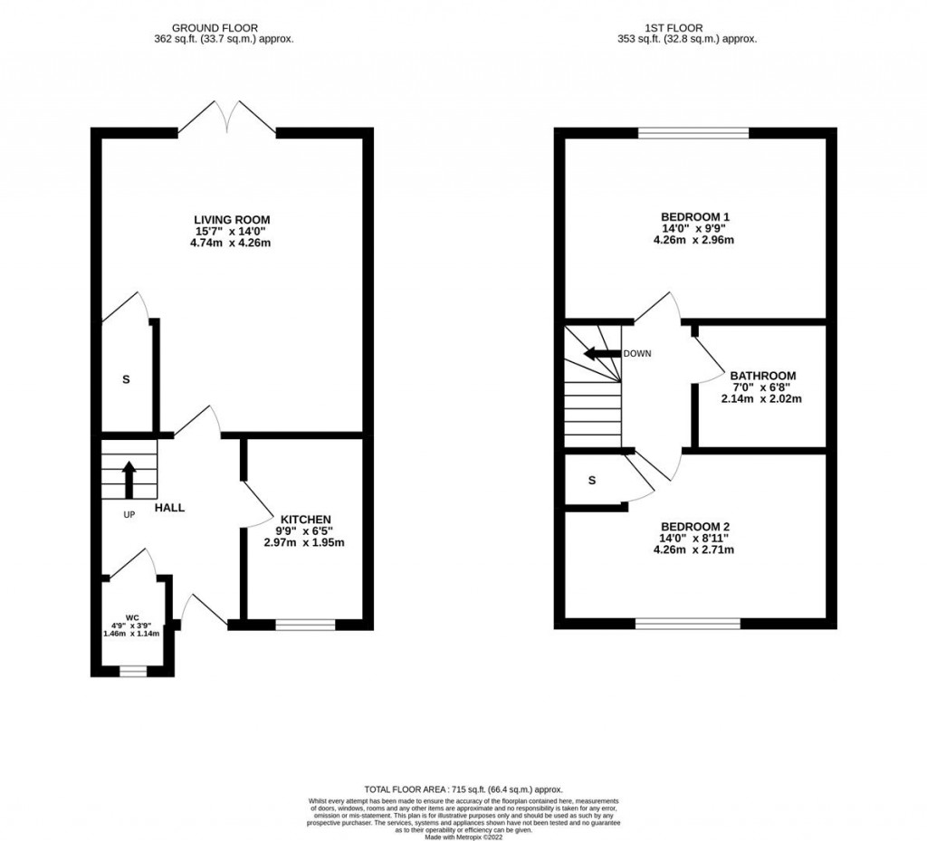 Floorplans For Folkestone Drive, Corby