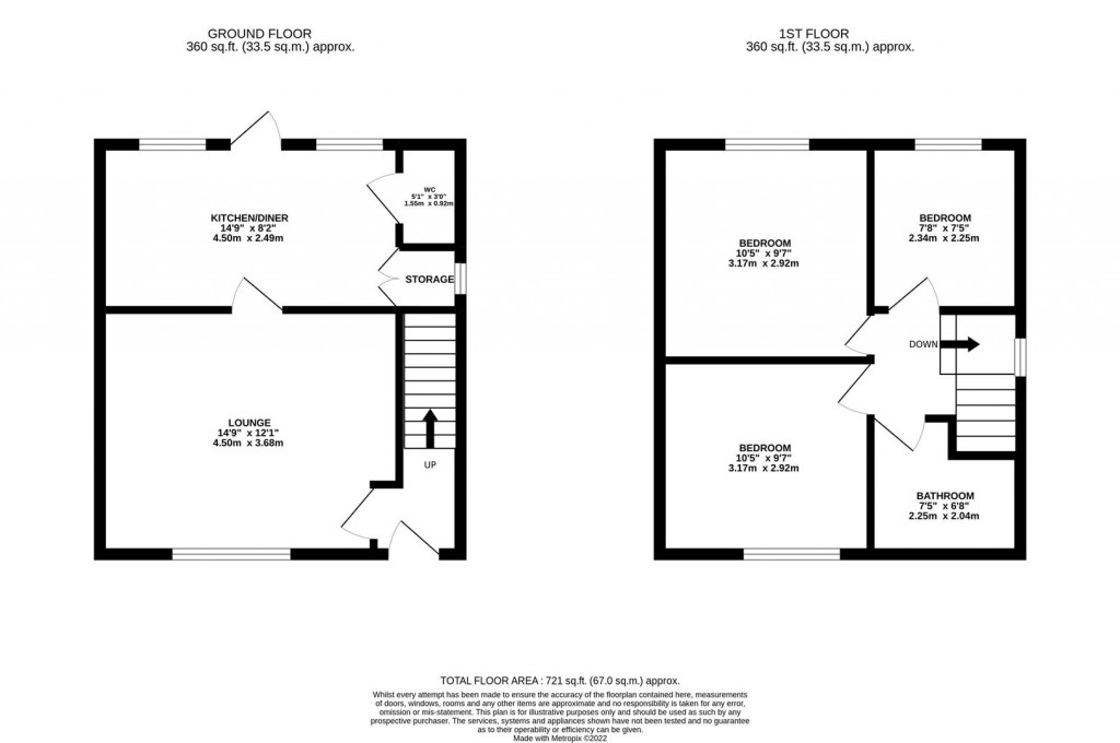 Floorplans For Nunnery Avenue, Rothwell