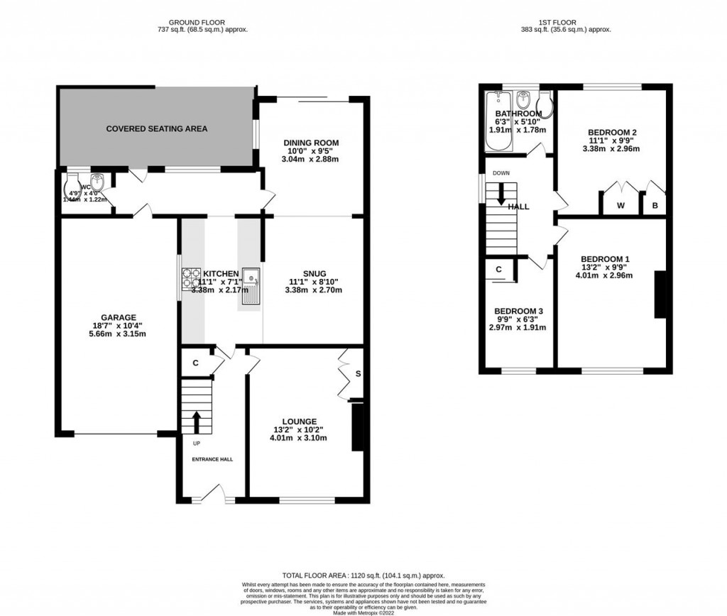 Floorplans For Beaufort Drive, Barton Seagrave, Kettering
