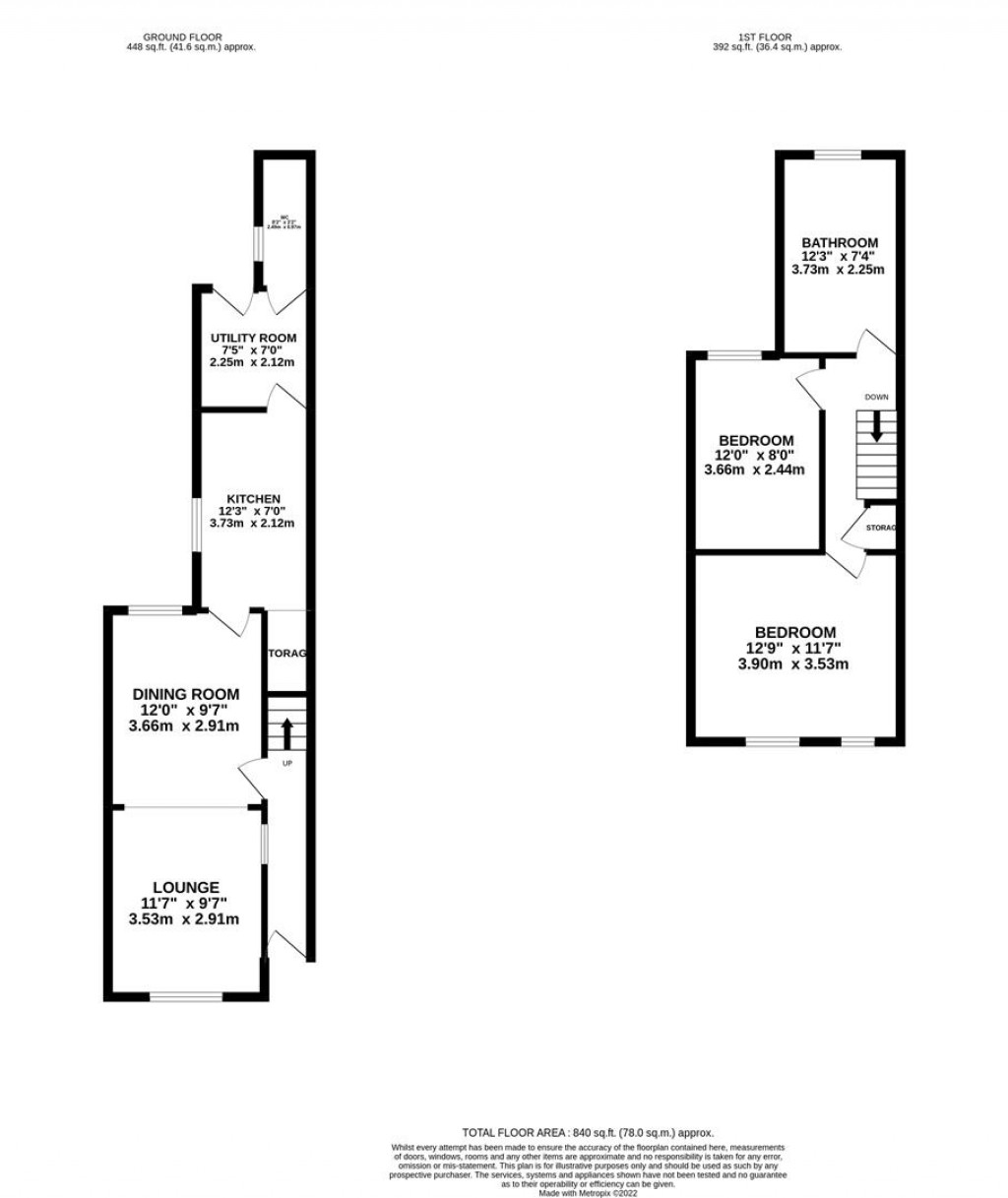 Floorplans For Wellingborough Road, Rushden