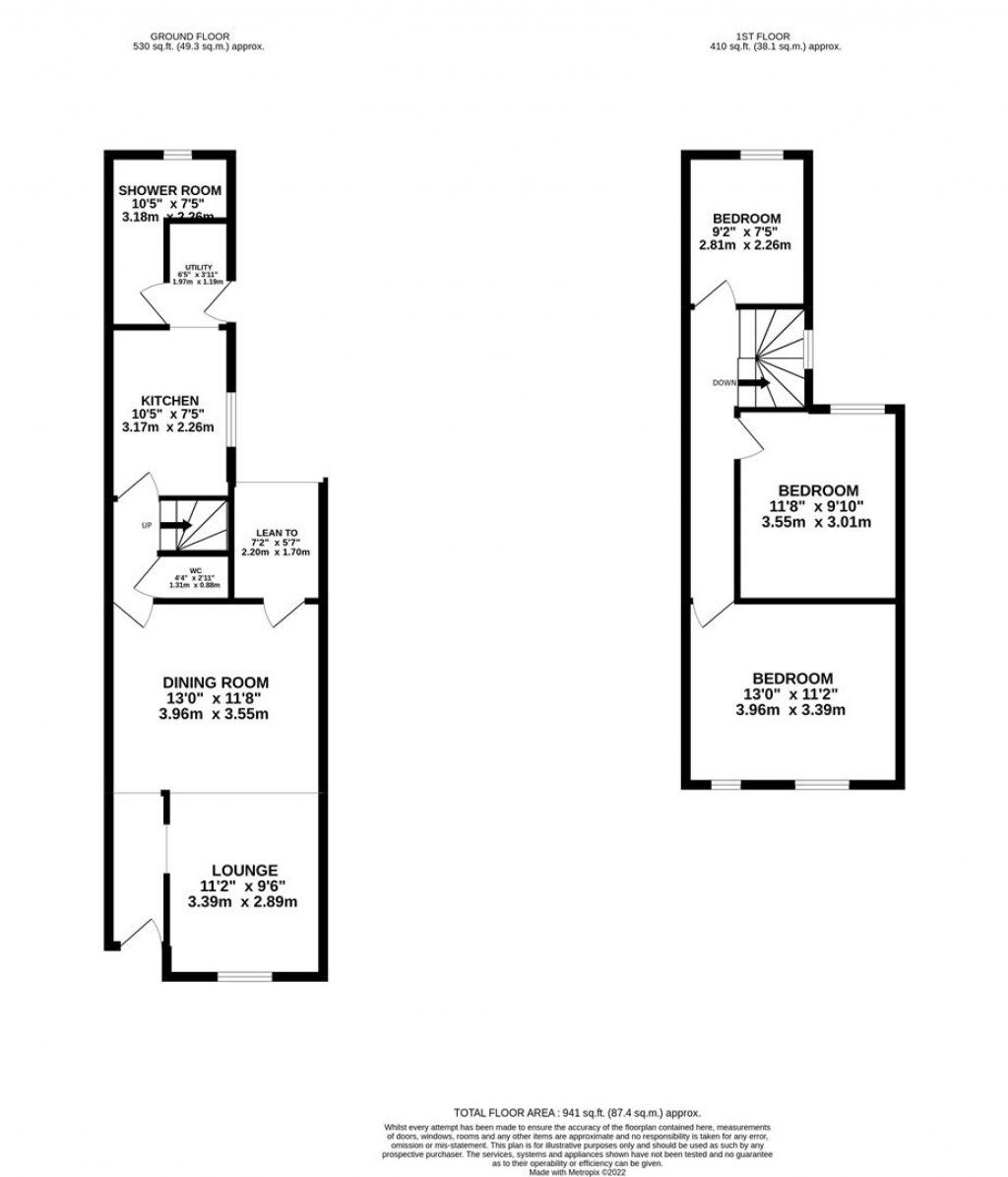 Floorplans For Russell Street, Kettering