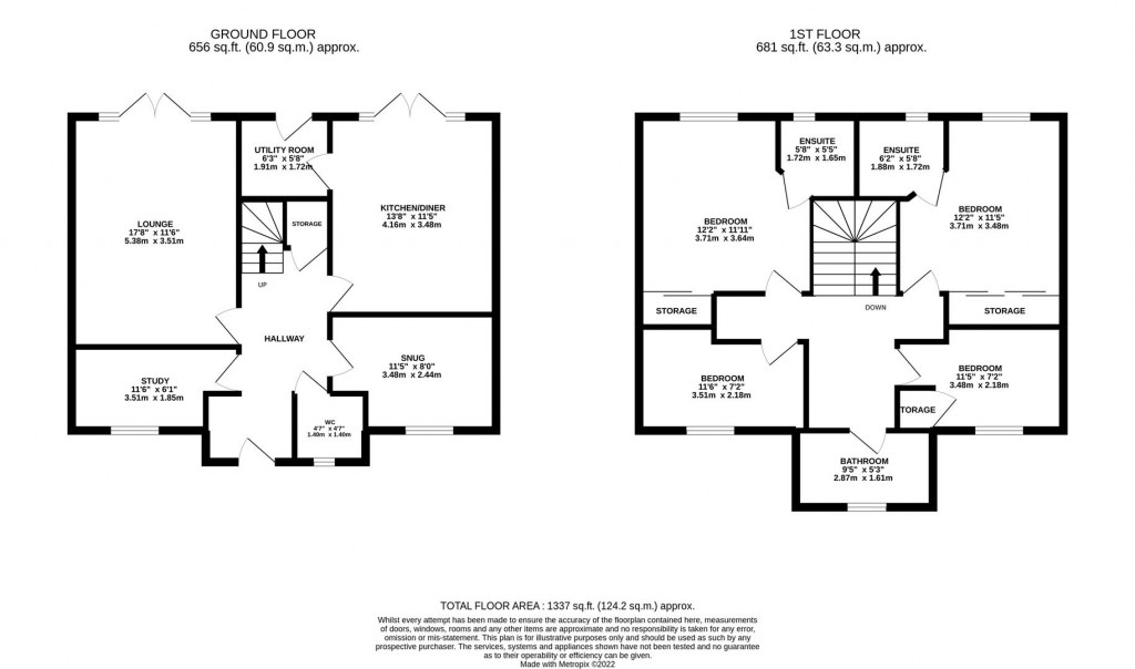 Floorplans For Caswell Close, Kettering