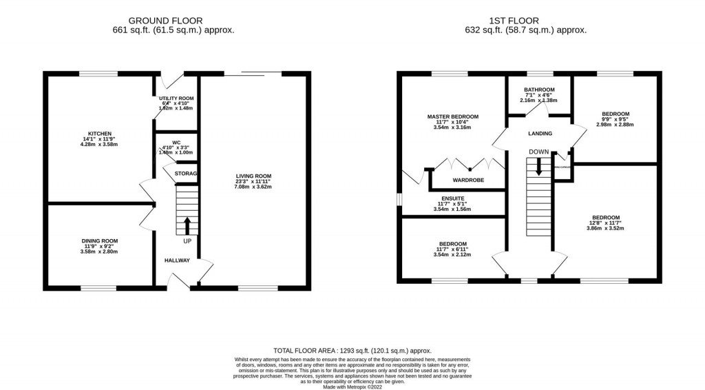 Floorplans For Rowan Close, Desborough