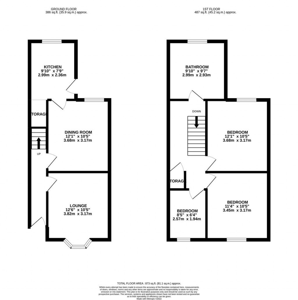 Floorplans For Melton Street, Kettering