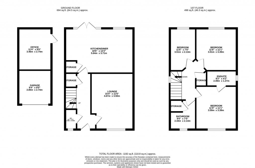 Floorplans For Manor Road, Barton Seagrave, Kettering