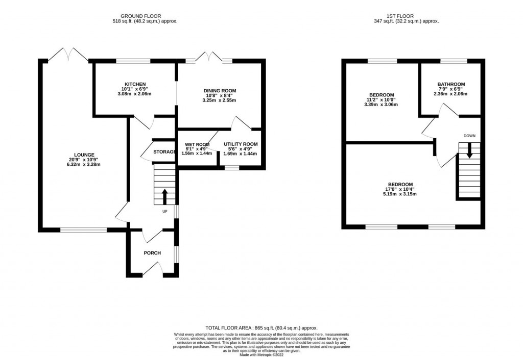 Floorplans For Hilda Place, Kettering