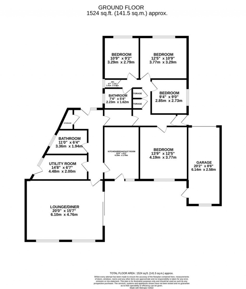 Floorplans For Warwick Avenue, Stanion, Kettering