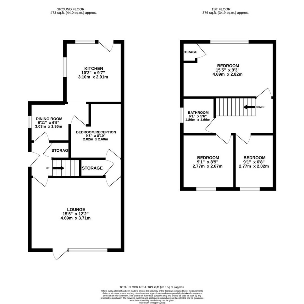 Floorplans For Thames Court, Burton Latimer, Kettering