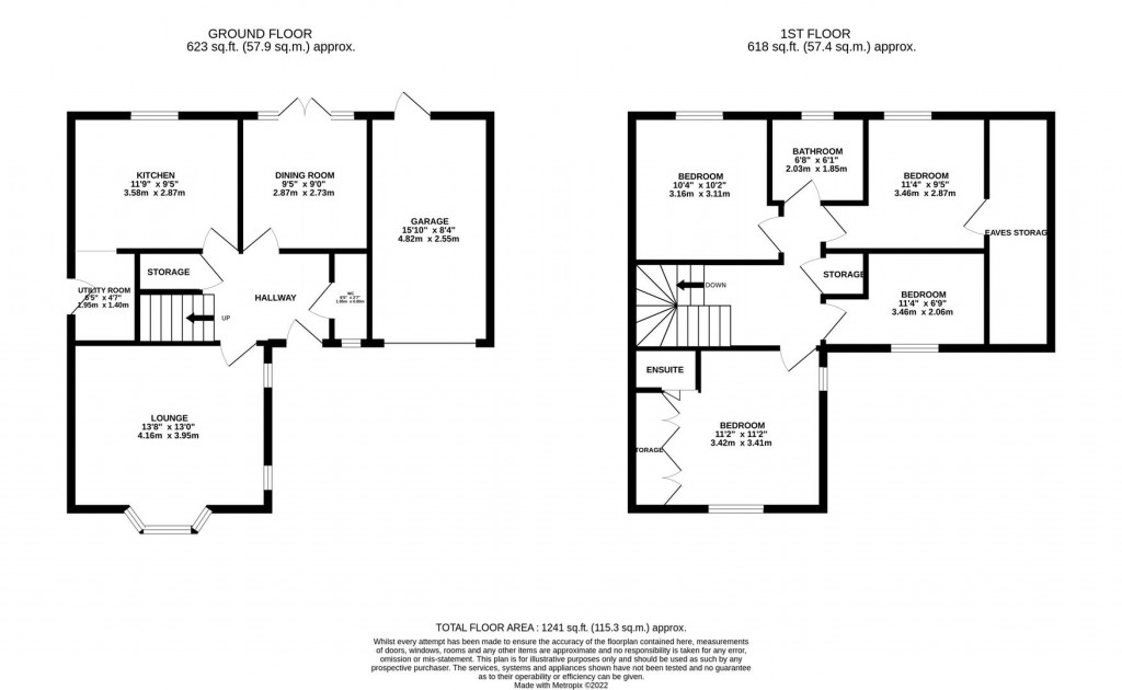 Floorplans For Heath Way, Burton Latimer, Kettering