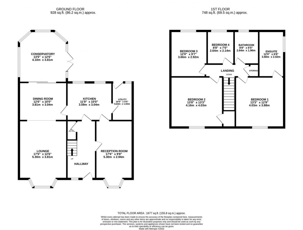 Floorplans For Sterndale Close, Desborough