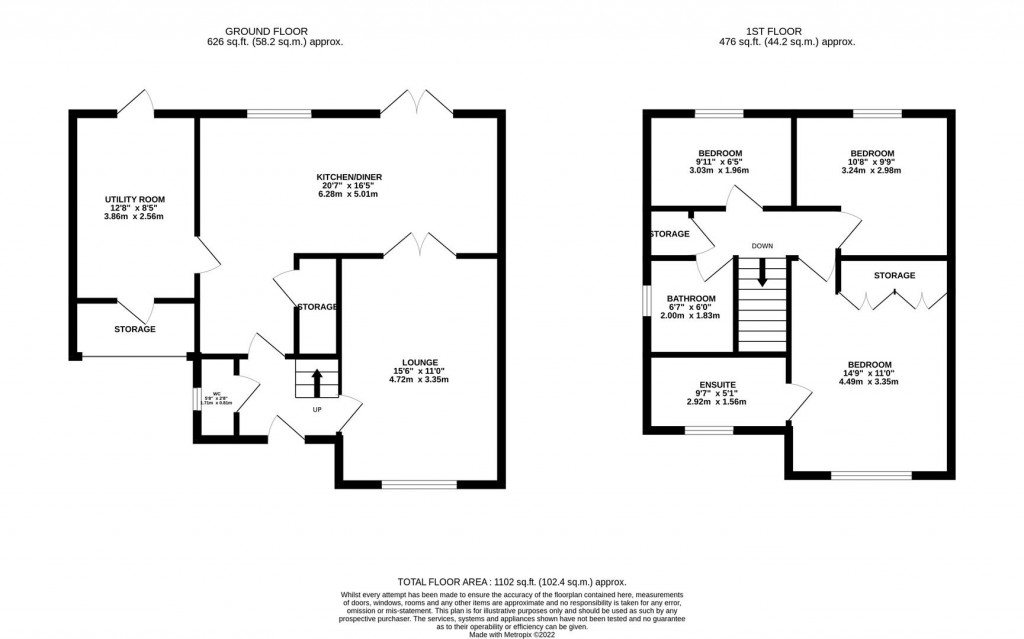 Floorplans For Hollow Wood Road, Burton Latimer, Kettering