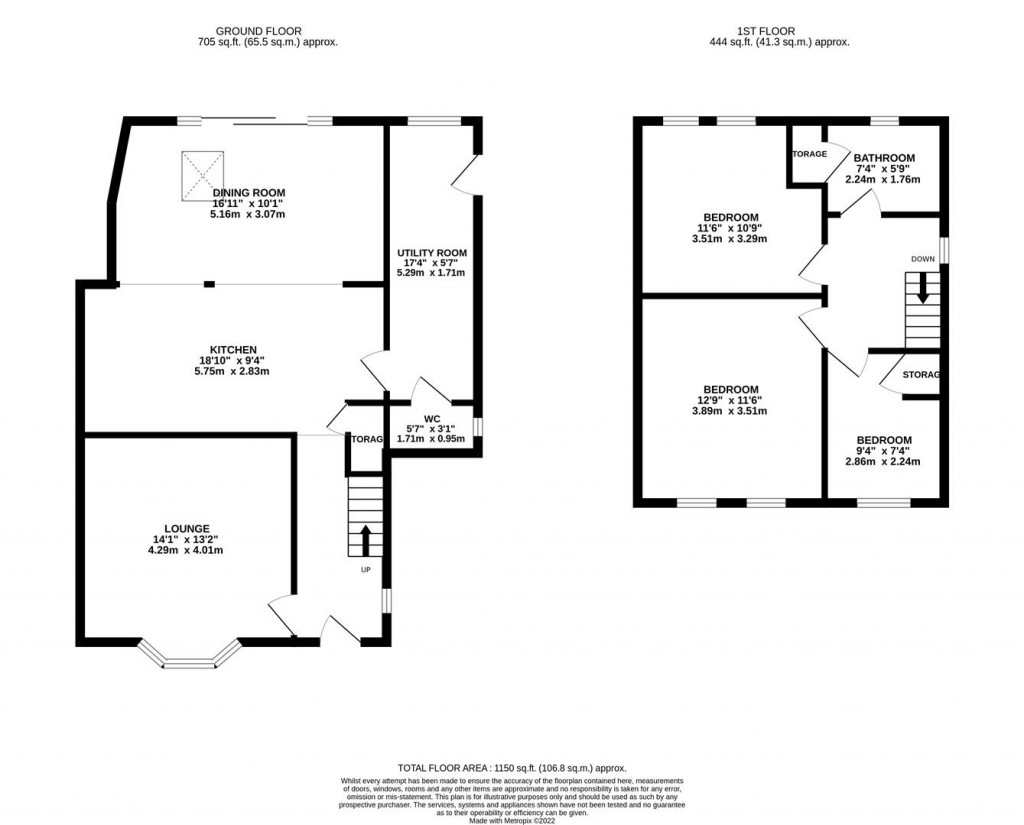 Floorplans For Festival Close., Irthlingborough, Wellingborough