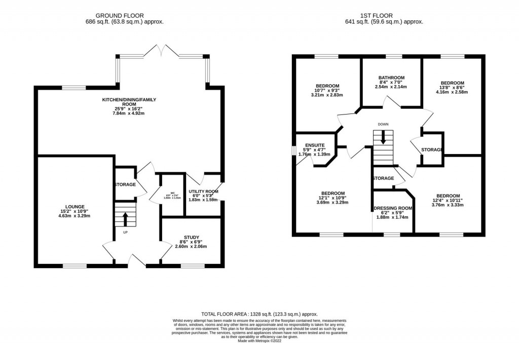 Floorplans For Coleridge Way, Market Harborough