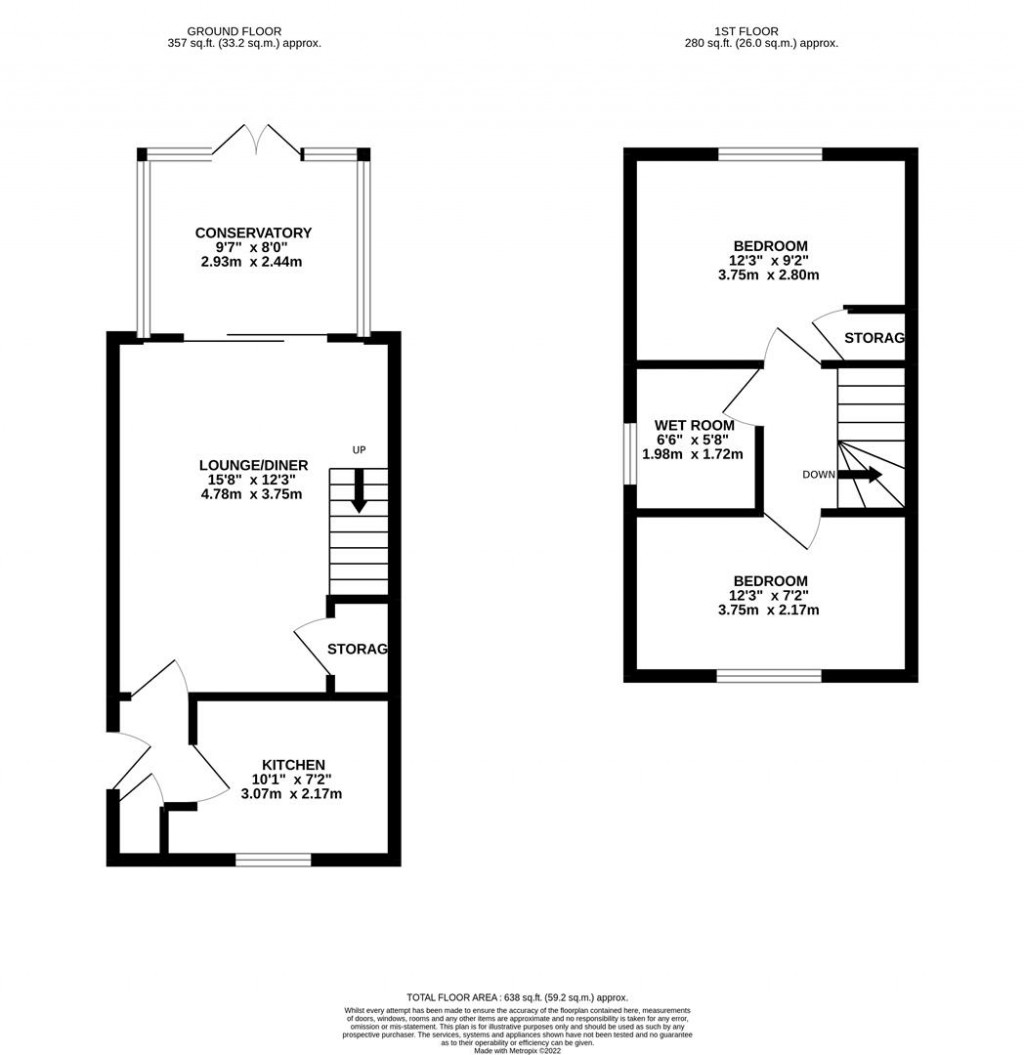 Floorplans For Dale Close, Wellingborough