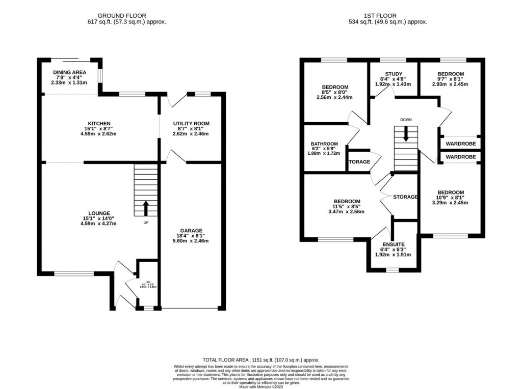 Floorplans For Woodbreach Drive, Market Harborough