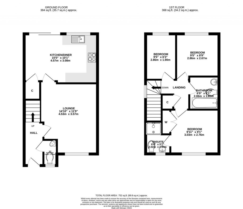 Floorplans For Goodwood Close, Market Harborough