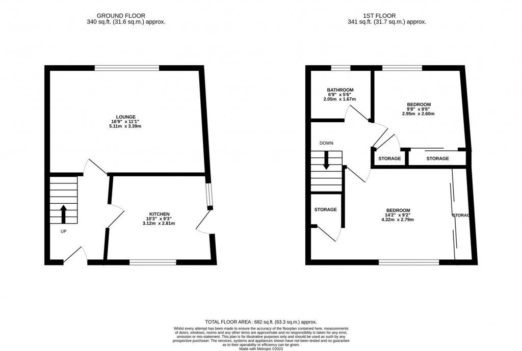 Floorplans For Malcolm Court, Corby
