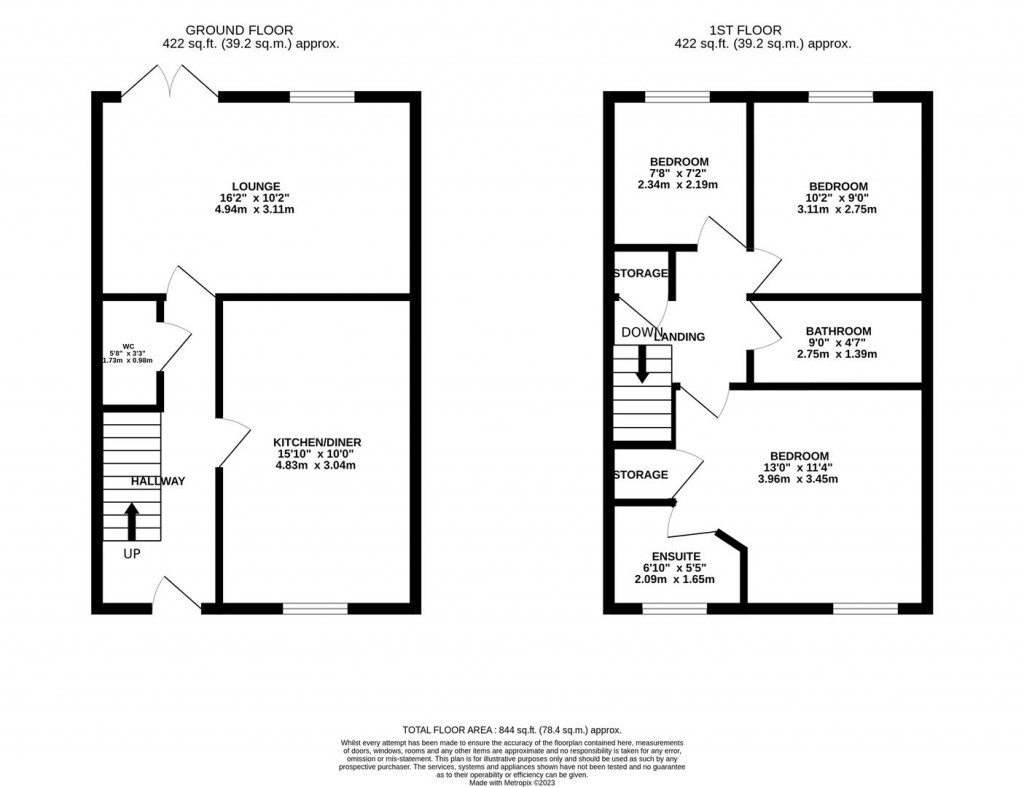 Floorplans For Perkins Close, Burton Latimer, Kettering