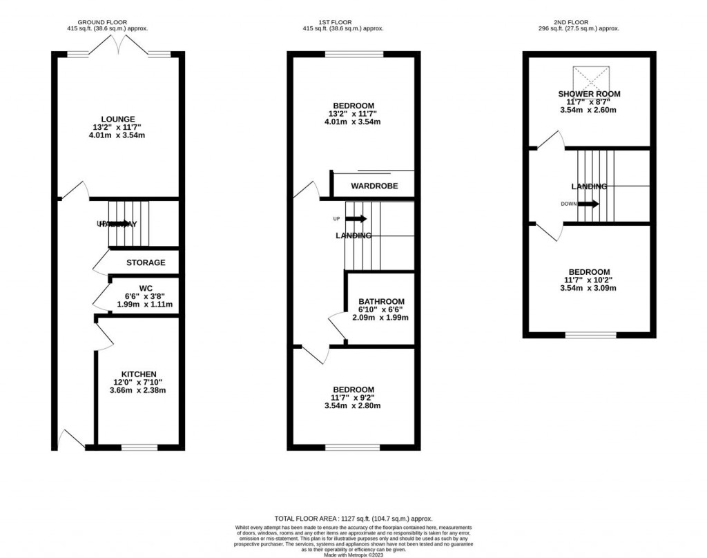 Floorplans For Milner Road, Finedon, Wellingborough
