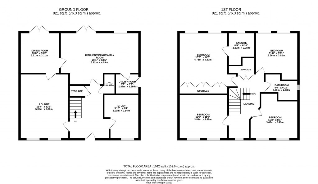 Floorplans For Eagle Close, Weldon, Corby