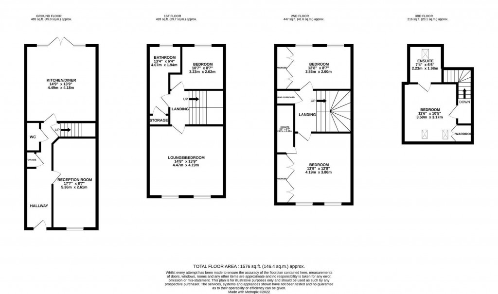 Floorplans For Thwaite Close, Great Oakley, Corby