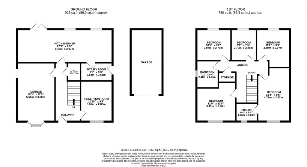 Floorplans For Brigadier Way, Weldon, Corby