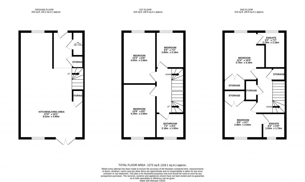 Floorplans For The Avenue,Priors Hall Park, Corby