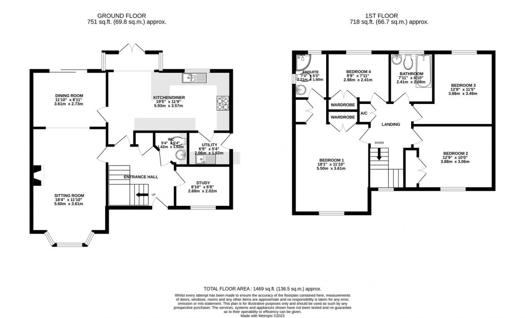 Floorplans For Woodland Walk, Northampton