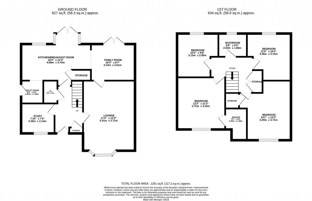 Floorplans For Michaels Drive, Priors Hall Park, Corby