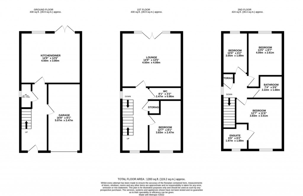 Floorplans For Conyger Close, Great Oakley, Corby