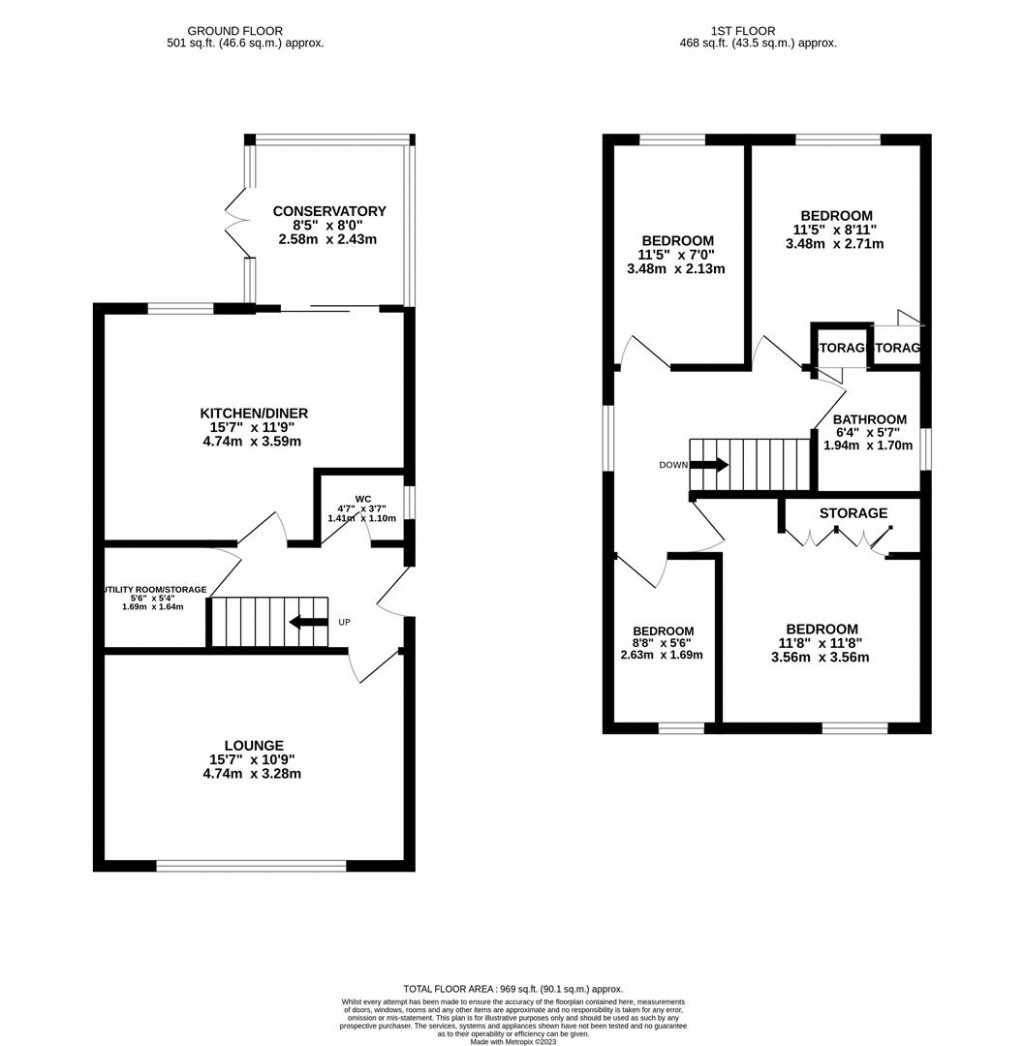 Floorplans For Churchill Way, Kettering