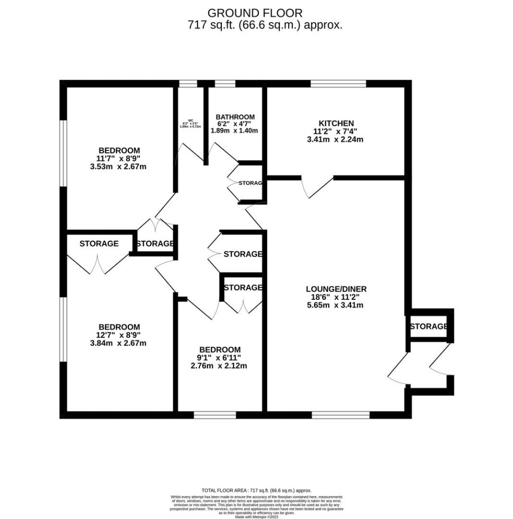 Floorplans For Williams Close, Brampton, Huntingdon