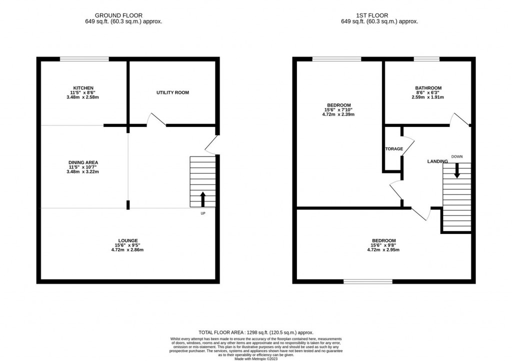 Floorplans For Deal Court, Northampton