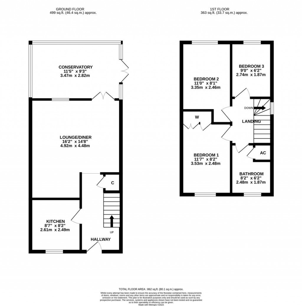 Floorplans For Springbanks Way, Northampton