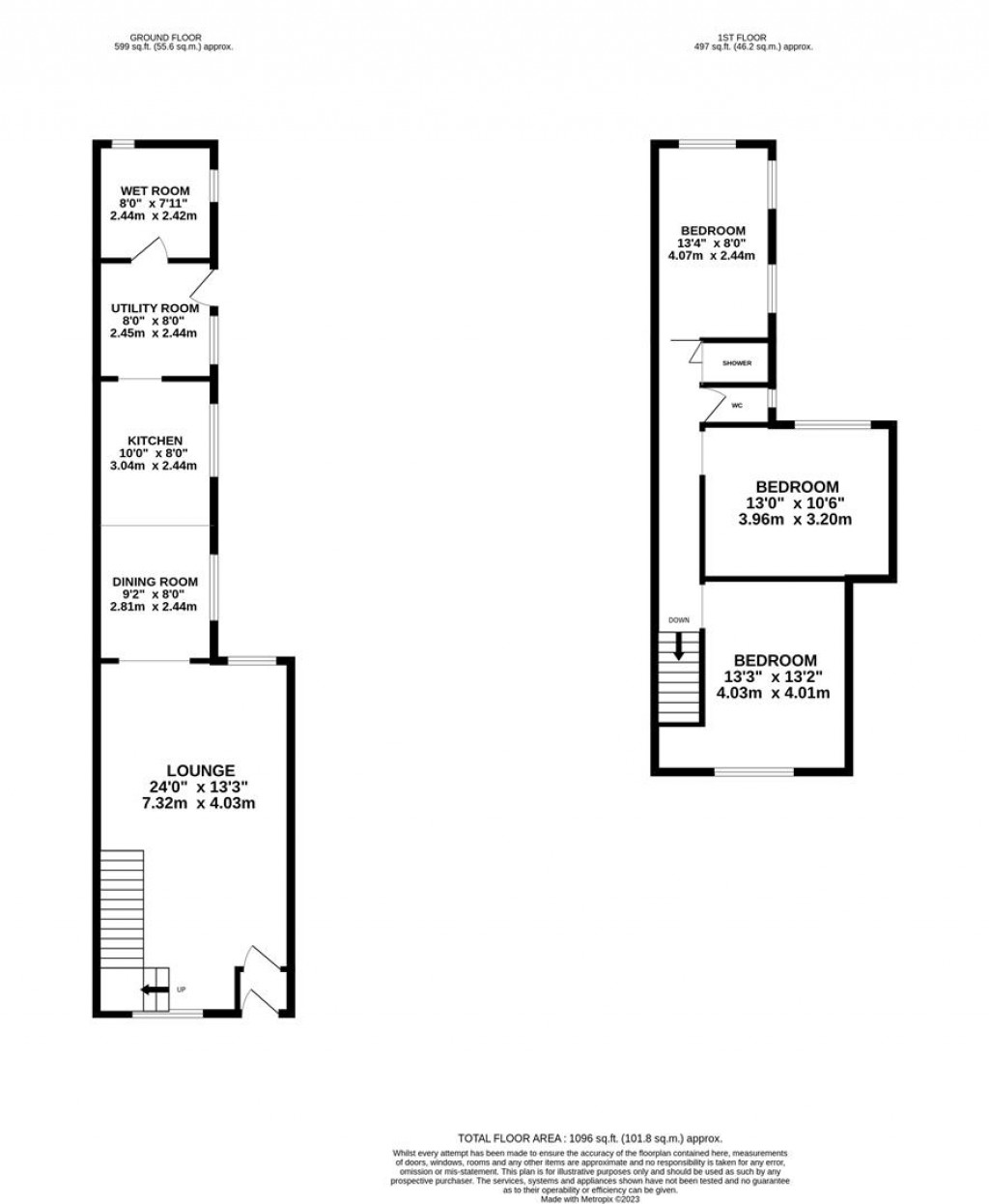 Floorplans For Duke Street, Burton Latimer, Kettering