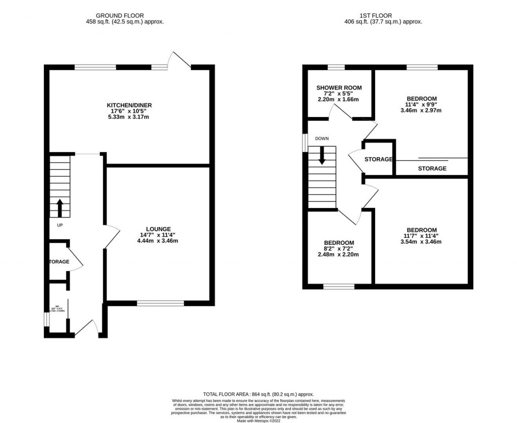 Floorplans For High Street, Finedon, Wellingborough