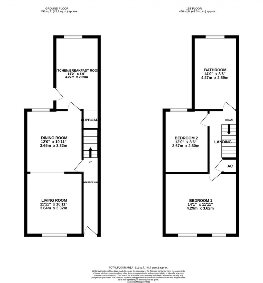 Floorplans For Charles Street, Kettering