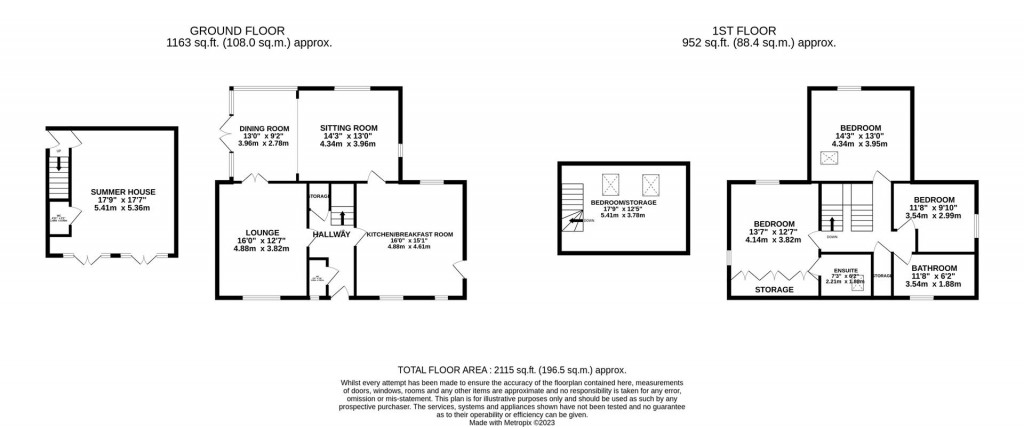 Floorplans For Kimbolton Road, Stow Longa, Huntingdon