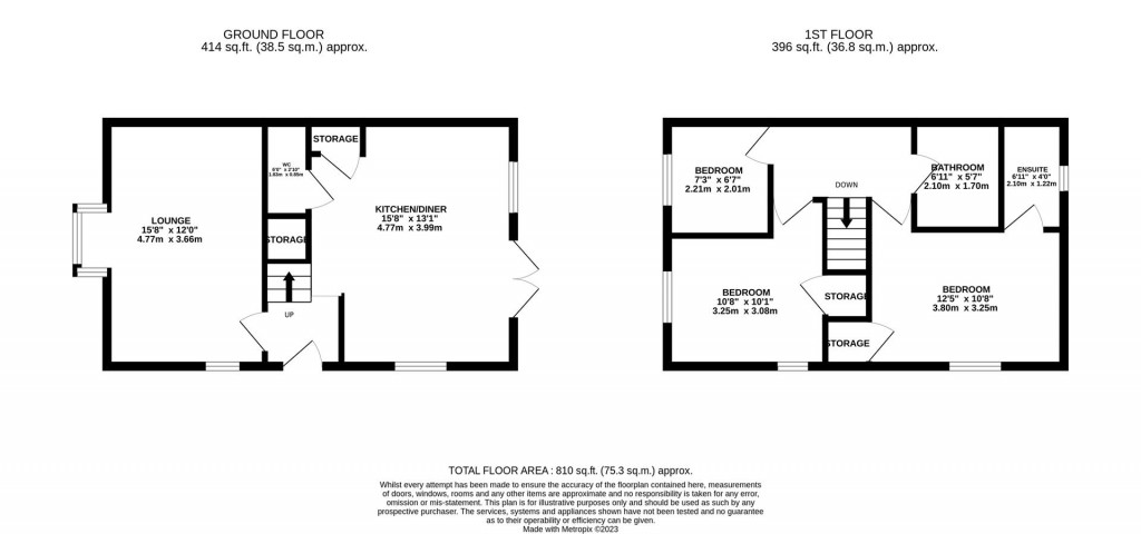 Floorplans For Linden Avenue, Higham Ferrers,
