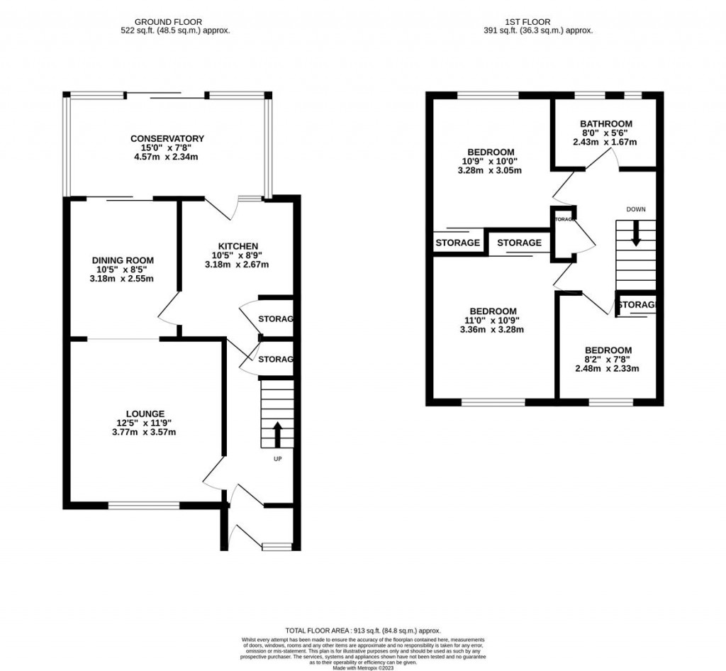 Floorplans For Pytchley Rise, Wellingborough