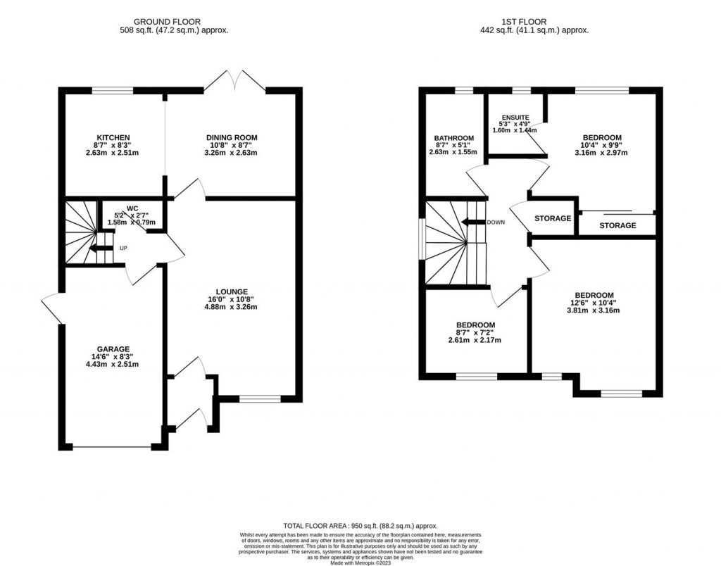 Floorplans For Garston Road, Corby
