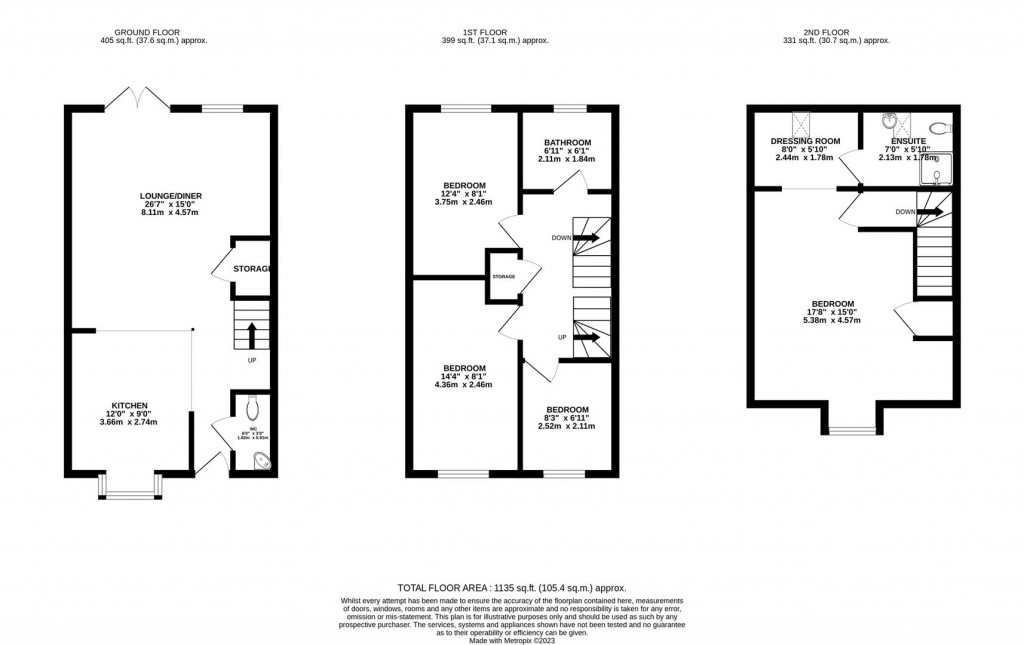 Floorplans For Rosebay Road, Desborough, Kettering