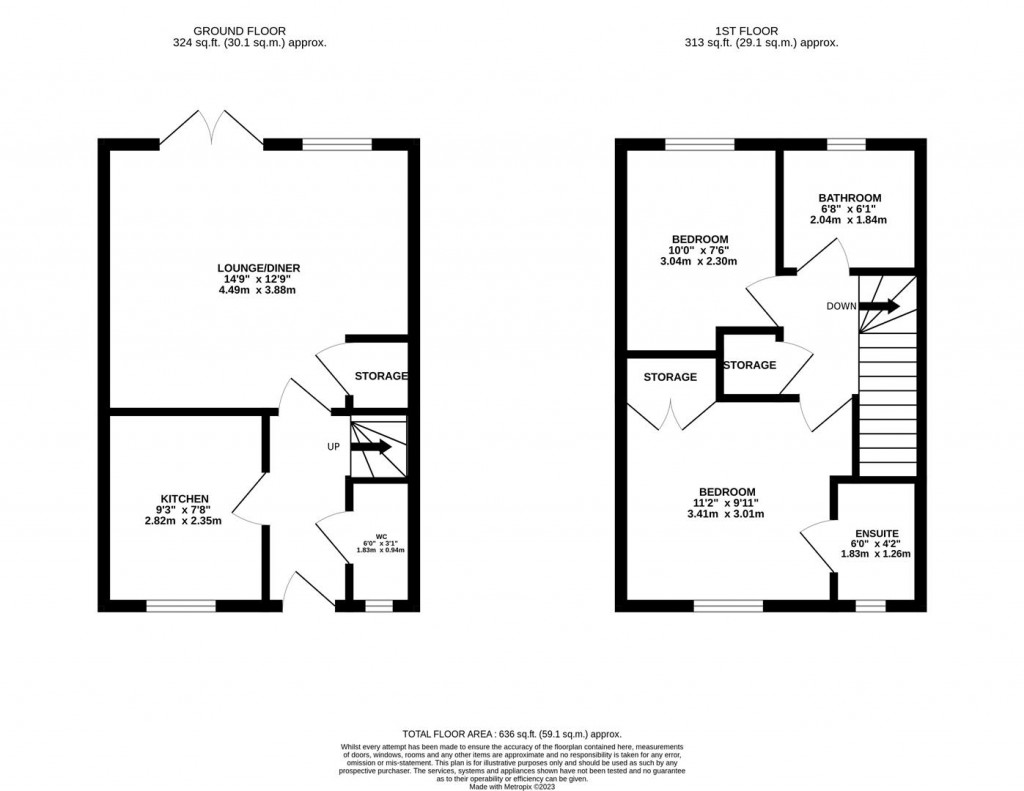 Floorplans For Waterside Road, Wellingborough