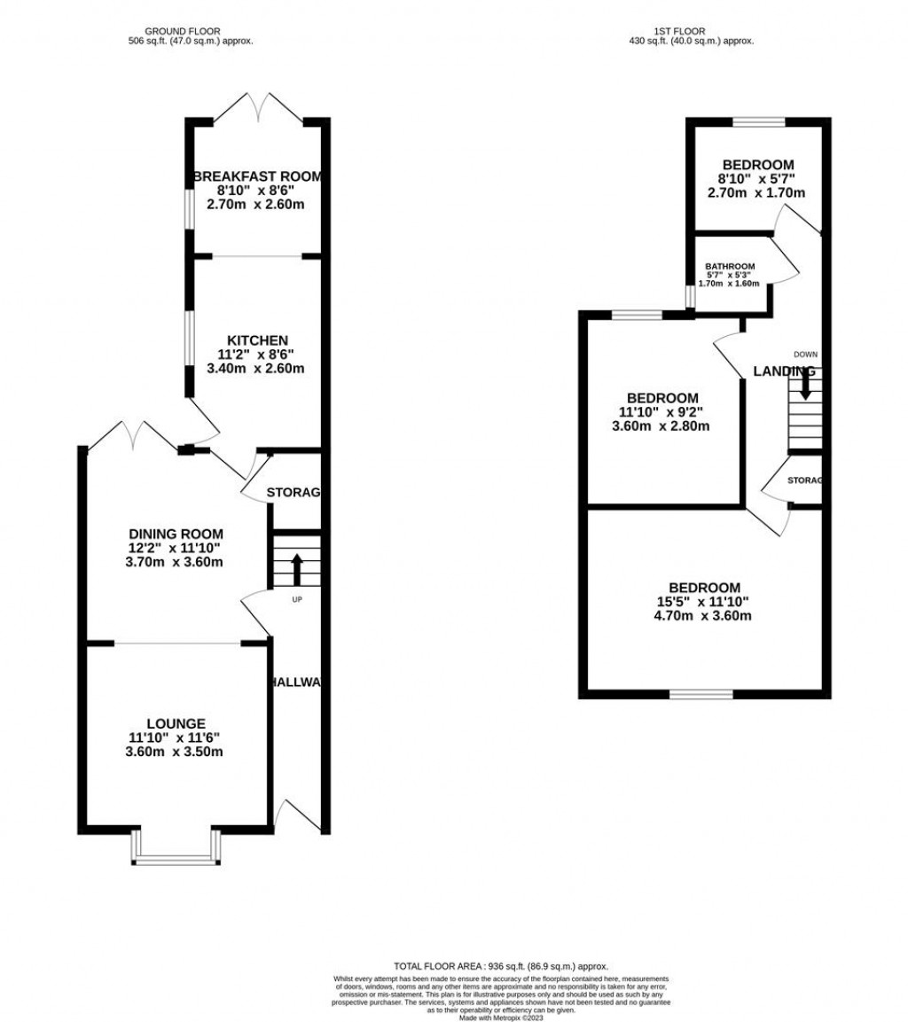 Floorplans For Hawthorn Road, Kettering