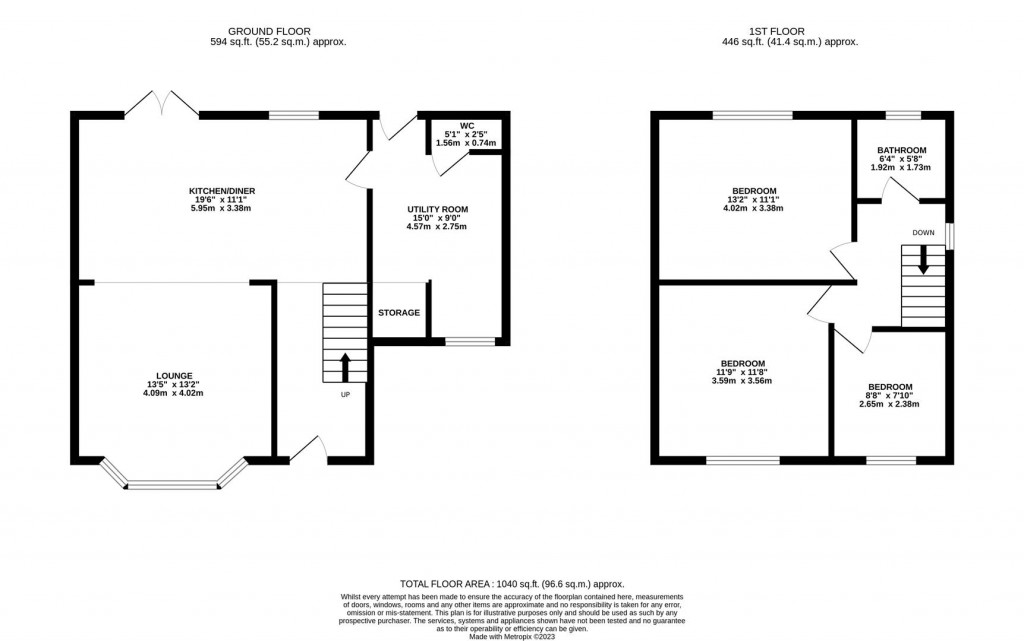 Floorplans For Princess Way, Wellingborough