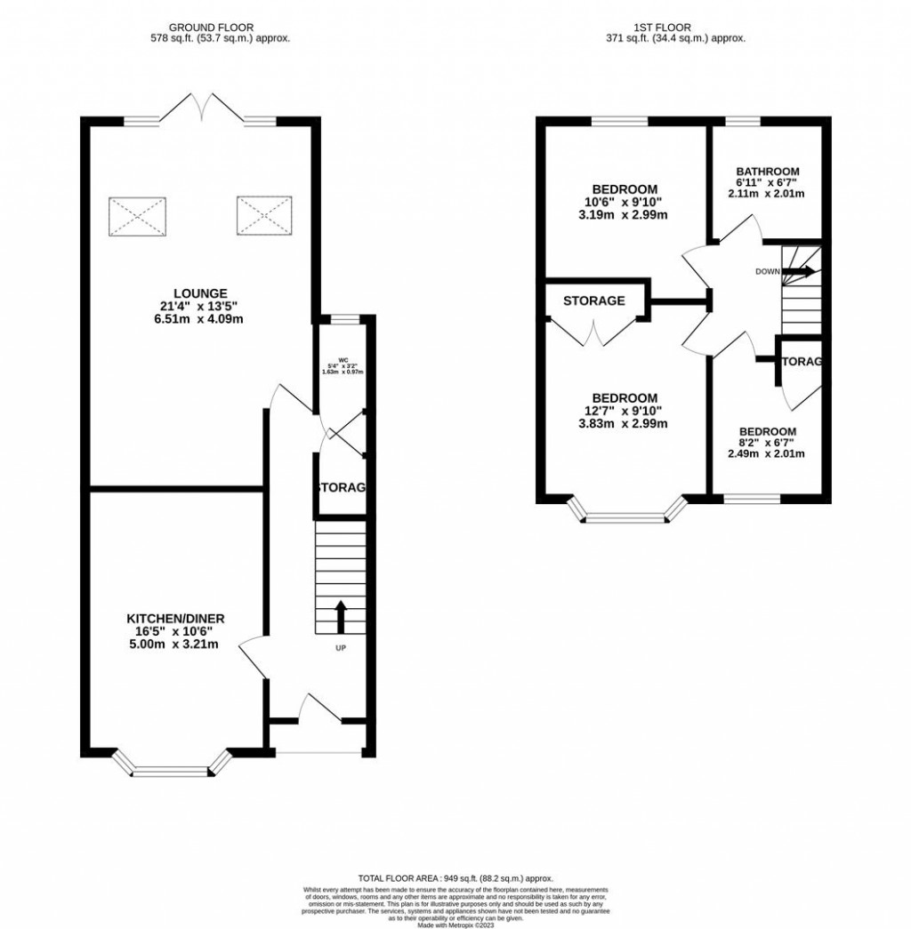 Floorplans For Chestnut Road, Northampton