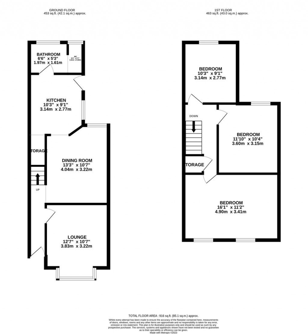 Floorplans For Tresham Street, Kettering