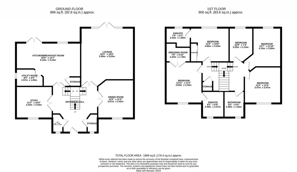 Floorplans For Lensway, Mawsley